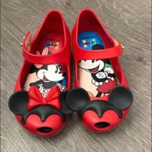 Mini Melissa Minnie and Mickey shoes